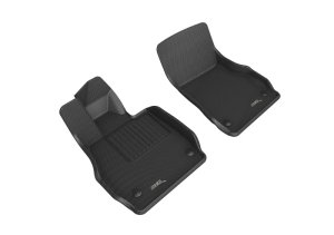Chevrolet Corvette Floor Mats - Front - 3D MAXpider - Kagu Series - Black - `20-`22 Chevrolet Corvette Floor Mats - Front - 3D MAXpider - Kagu Series - Black - `20-`22